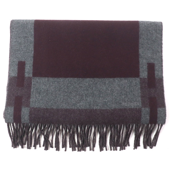 HERMES H Passant 100% Cashmere Scarf with